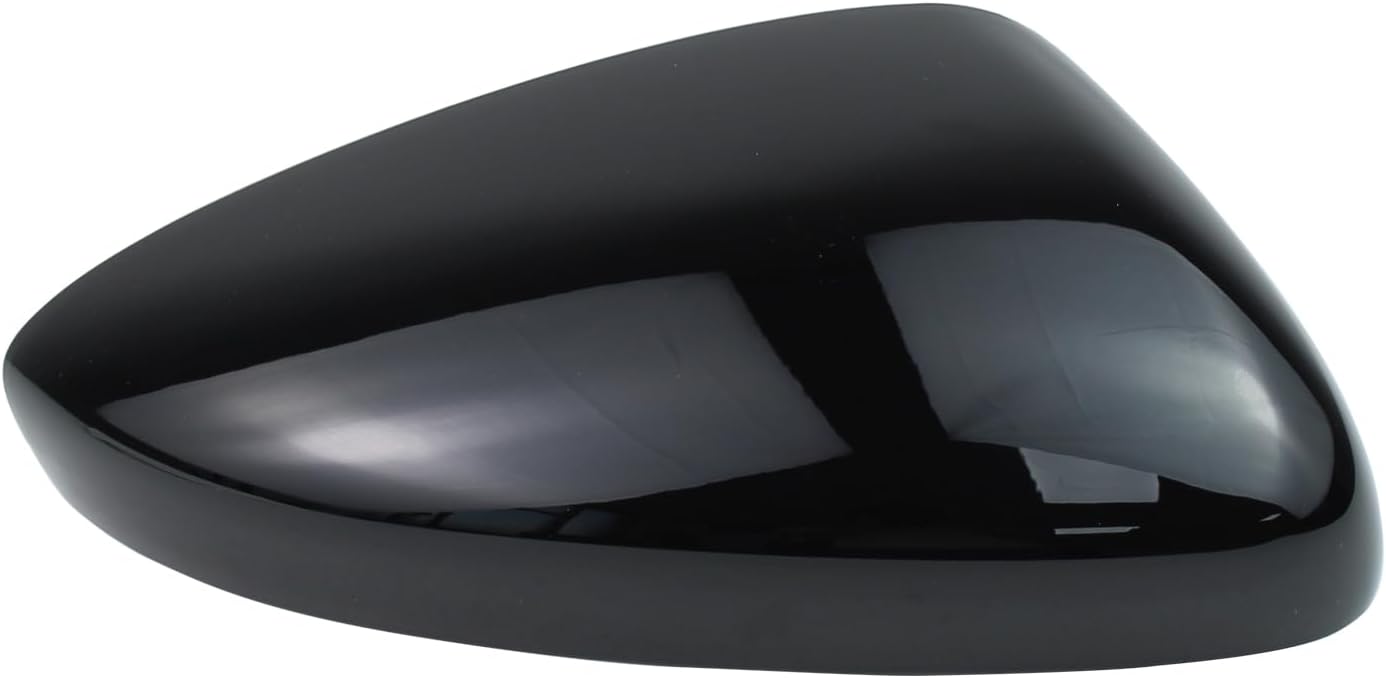 Pair Left and Right Black Exterior Door Mirror Cap Cover for Honda Accord 2018-2025 without Turn Signal Light