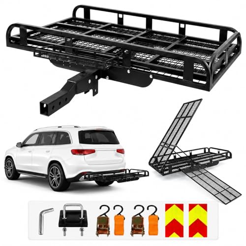 1250 lbs Hitch Cargo Carrier with Ramp