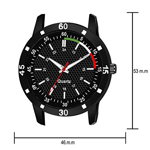 Buy casera Analog Black Rubbers Strap and with King Bracelet Combo