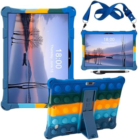 Custodia Con Supporto Per Tablet Vastking Kingpad SA8 | HUAYIJIE Cover In Pelle Sintetica Morbida, Multi-Angolazione, Protezione HD - 2