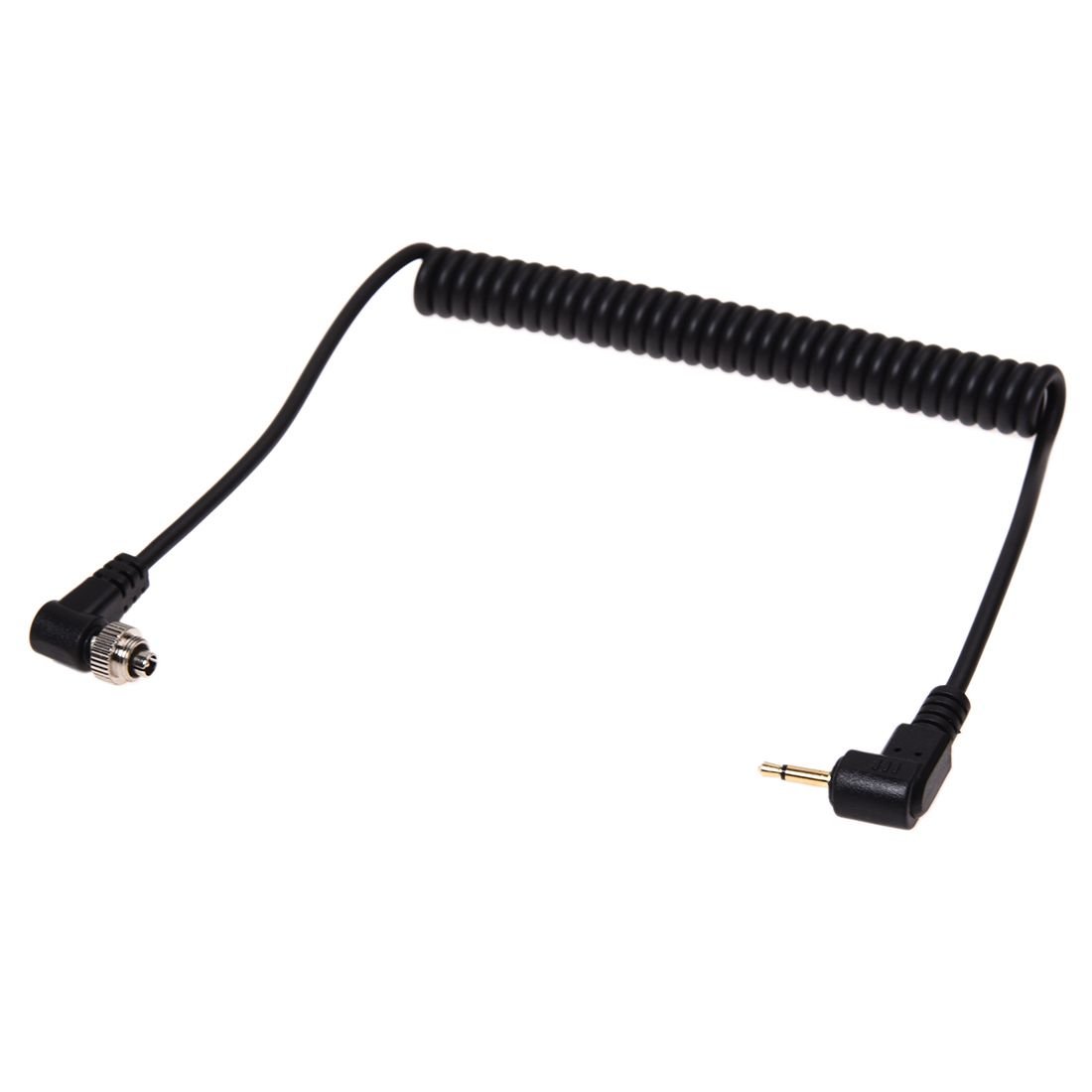 Flexible Flash Sync Cable 2.5mm Male To Male Coiled Cord For Camera EM Series, Stable Connection DSLR Camera Flash Sync Cable, Material For Professional Photographers