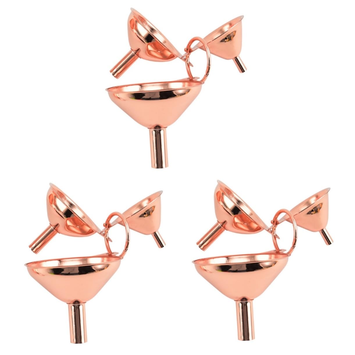 MAGICLULU 9pezzi Imbuti Acciaio Inossidabile Per Trasferimento Liquidi Utensili Da Cucina Per e Vino Gadget Pratico Per Cucina e Inscatolamento