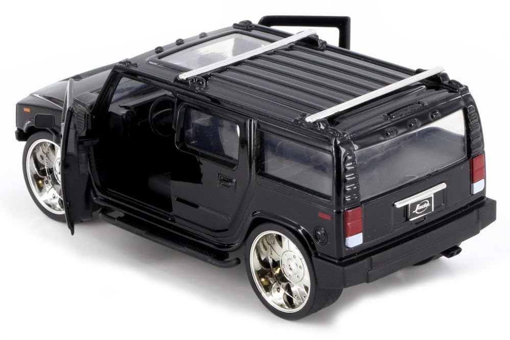 Modelo Diecast 2003 H2 SUV negro escala 1:32 miniatura 2