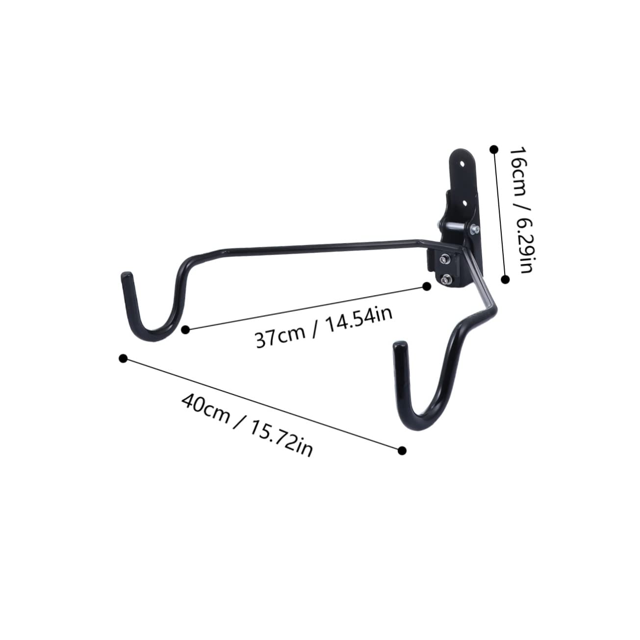 Abaodam Durable Bike with Angle Heavy Duty Bike Mount Bracket for Road Bikes Space Saving for Home Garage Storage