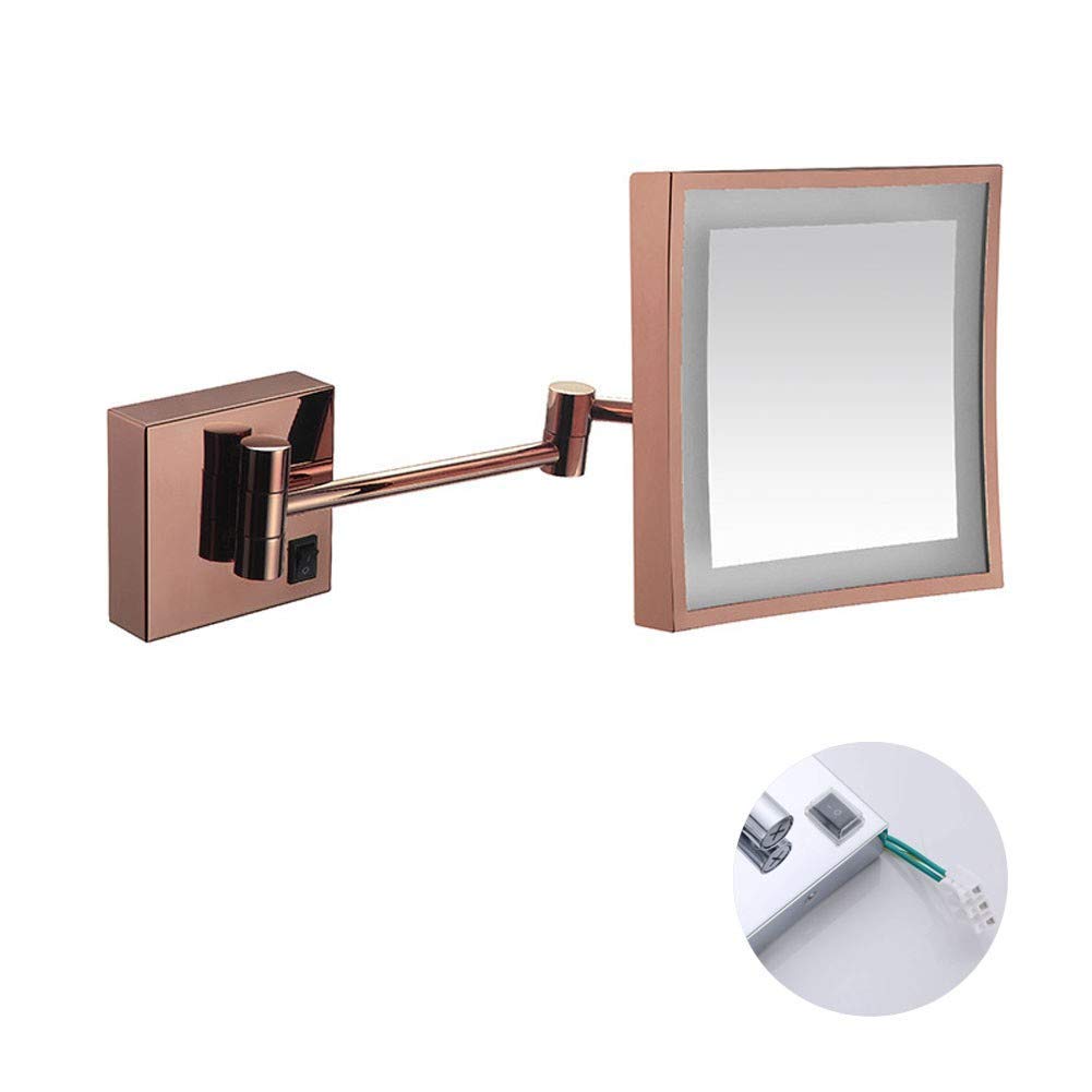 Miroir de maquillage éclairé LED résout le manque de lumière pour rasage précis
