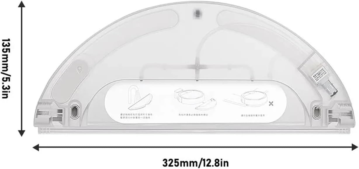 Electric Controlled Water Container & Mop Cloth,Compatible for Xiaomi, Mijia 1C 2C 1T STYTJ01ZHM, Robot Vacuum Cleaner Replacement Parts