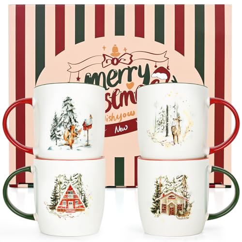 Cabtnca Christmas Mugs Set