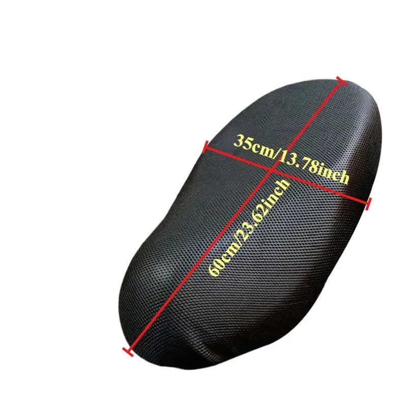 Funda asiento moto universal transpirable de rejilla con almohadilla 4