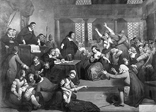 Salem Witch Trials 1692 NThe Trial Of George Jacobs At Salem For Witchcraft Oil On Canvas By Tompkins Harrison Matteson (1813-1884) Poster Print by (18 x 24)