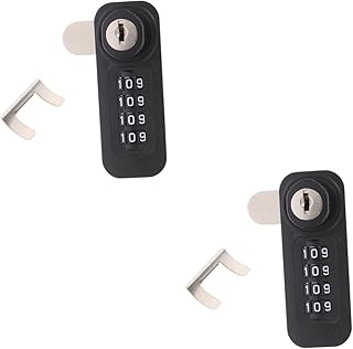 OSALADI 2 Pçs 4 Combinação De Bloqueio De Câmera Caixas De Correio De Esgrima Ao Ar Livre Fechadura Mecânica Externa Fechaduras De Portão Para Cerca Externa Código De Caixa De Correio