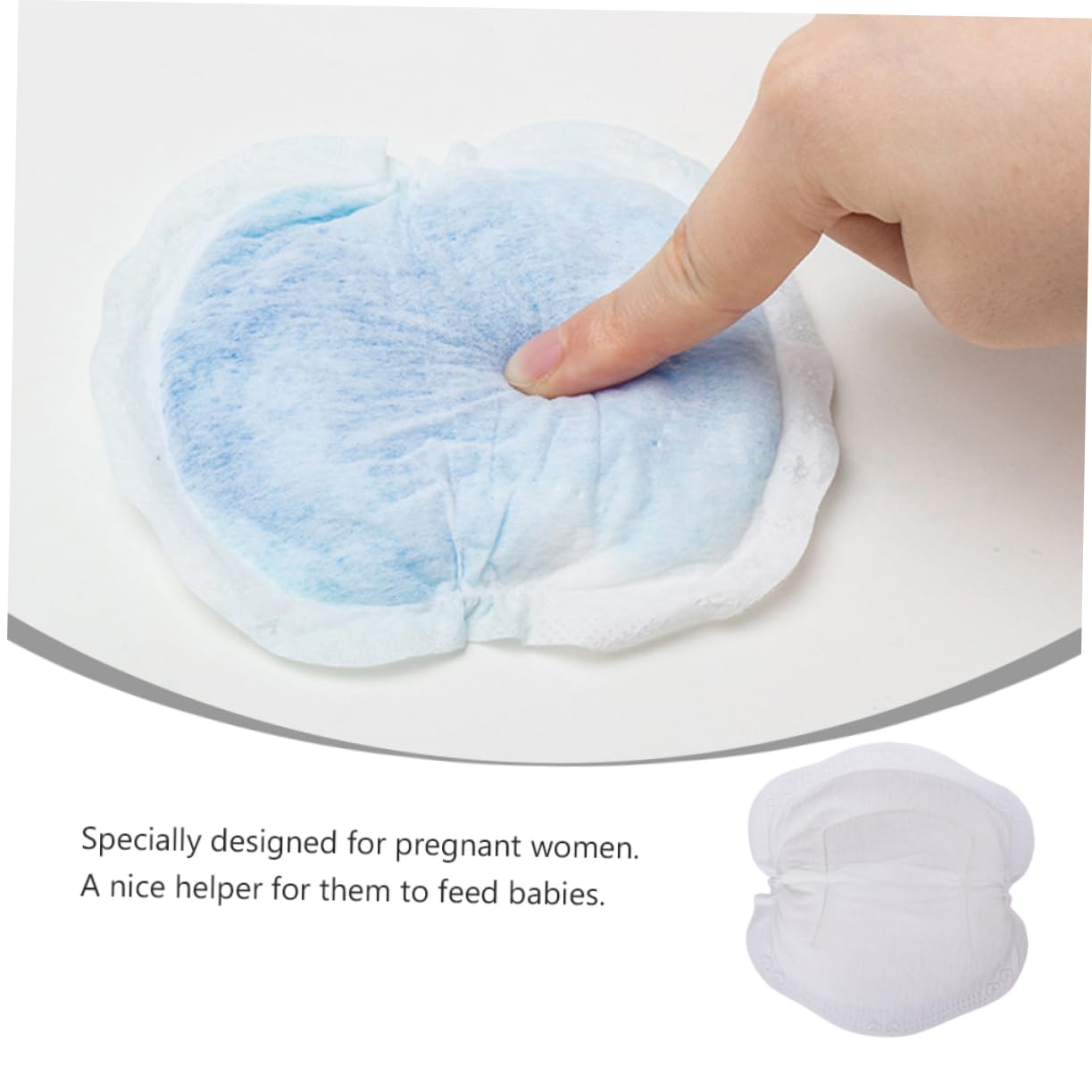 IWOWHERO Breastfeeding Support 24pcs Ultra Thin Breast Pads Nipple Pads for Leaking Non-Woven Material