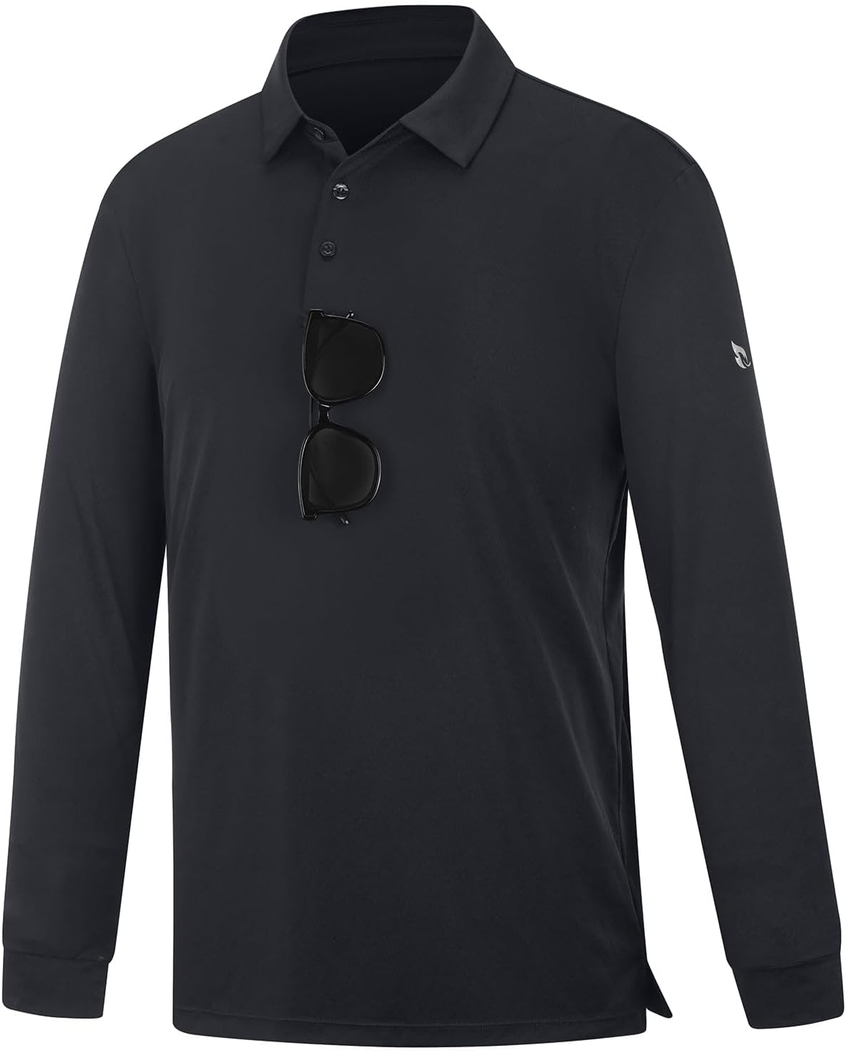 baleaf Men's Long Sleeve Golf Shirt Collared Shirts Polo UPF 50+ Lightweight Quick Dry Work Casual Outdoor