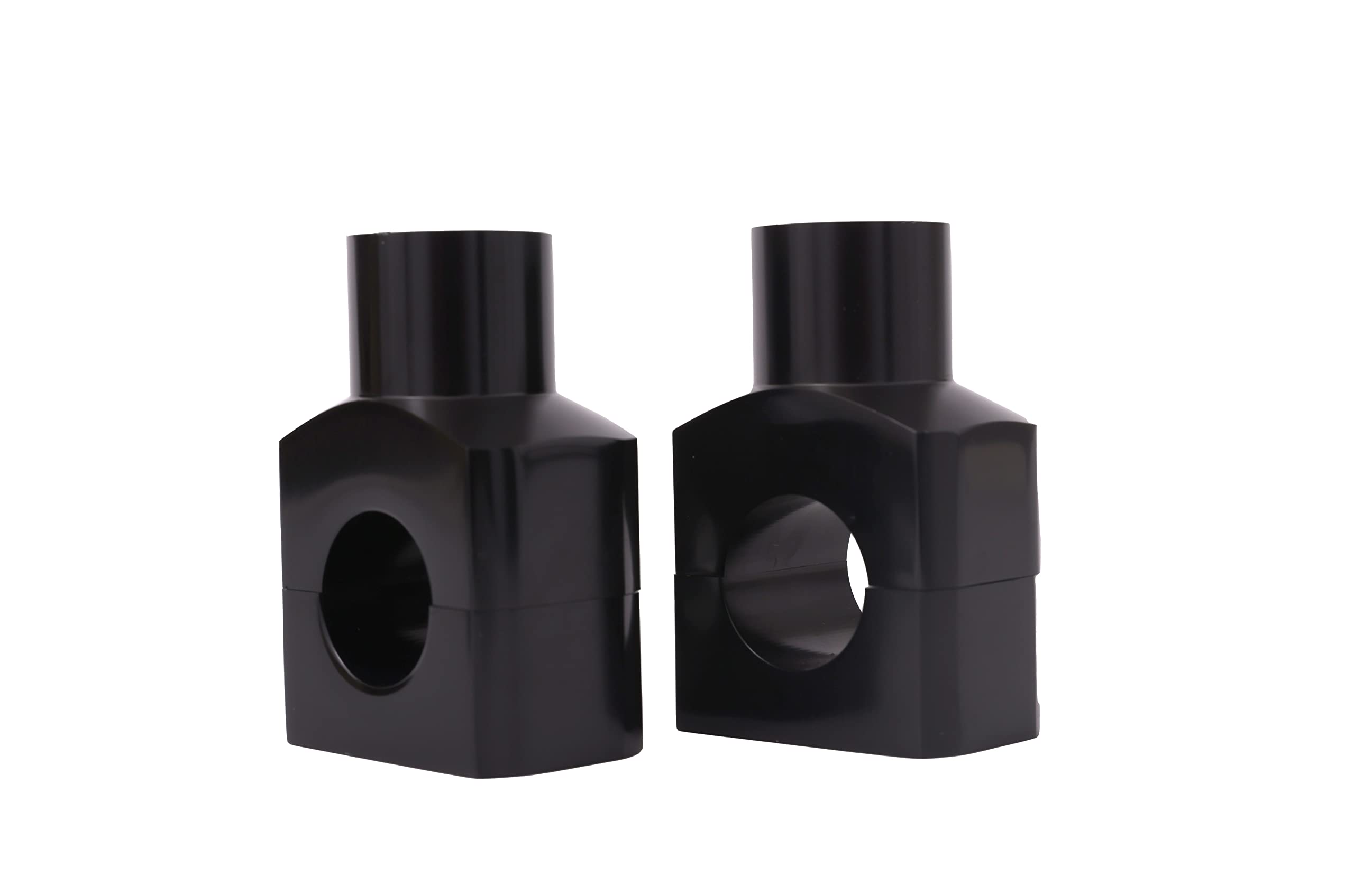 Paire 1“ 25mm moto guidon riser Guidon rehausseurs Noir Aluminium qualité universel Fit pour guidon 1 (25 mm) de diamètre moto