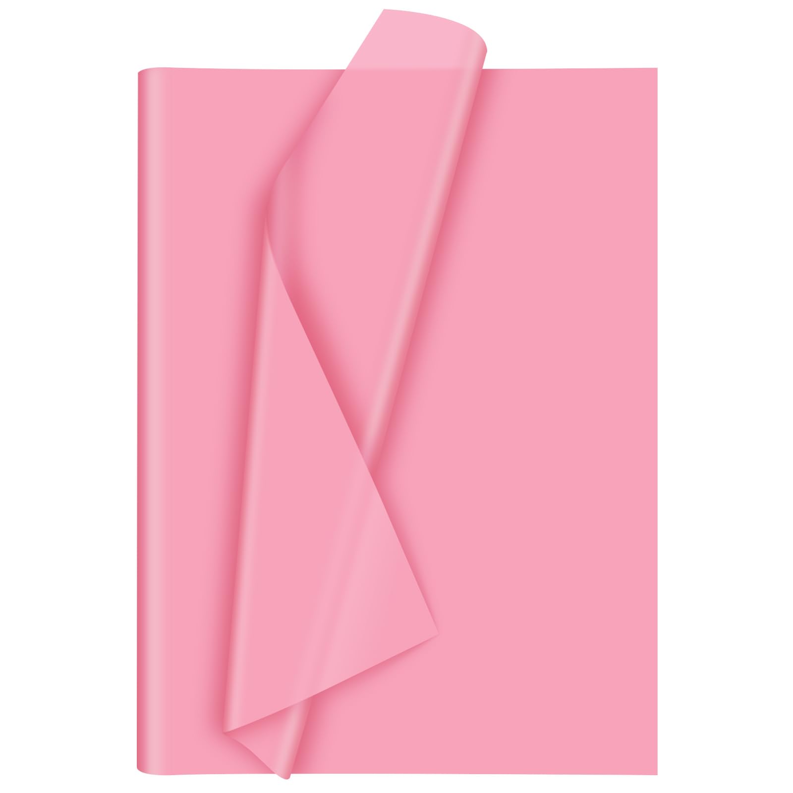 Morcheiong 60 hojas de papel de seda rosa para envolver regalos, papel de seda a granel para manualidades, manualidades, cumpleaños, día de San Valentín, boda, fiesta, festival (50 x 37 cm)
