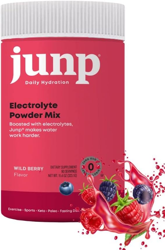 JUNP Hydration Electrolyte Powder, Electrolytes Drink Mix Supplement, Zero Calories Sugar and