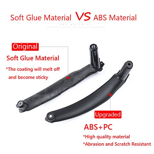 Jaronx For Bmw X5 X6 Door Pull Handle, Inner Door Trim Grab Cover Passenger Side Right Front/Right Rear Door Armrest Bracket (Fits:bmw X5 2008-2013 And Bmw X6 2008-2014) (Leather Cover Not Inculded) #TOP4