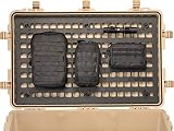 PELI 1560MP Panel MOLLE z technologią EZ-Click, wyposażenie dodatkowe do skrzyni PELI 1560, zdejmowany, wielofunkcyjny organizer mocujący kieszenie Molle, Kolor: Czarny