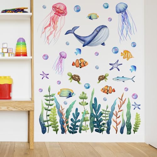Vinilos decorativos de animales marinos en vinilo PVC ecológico miniatura 6