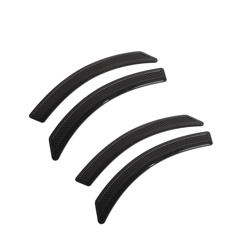 Vividcrate 4Pcs Universal Car Wheel Arch Trims for Jeep Compass (MK49 MP 2007-2025 2026), Fender Flare Protectors, Anti-Collision Rubber Mudguard Strips, Self-Adhesive Auto Body Side Skirts