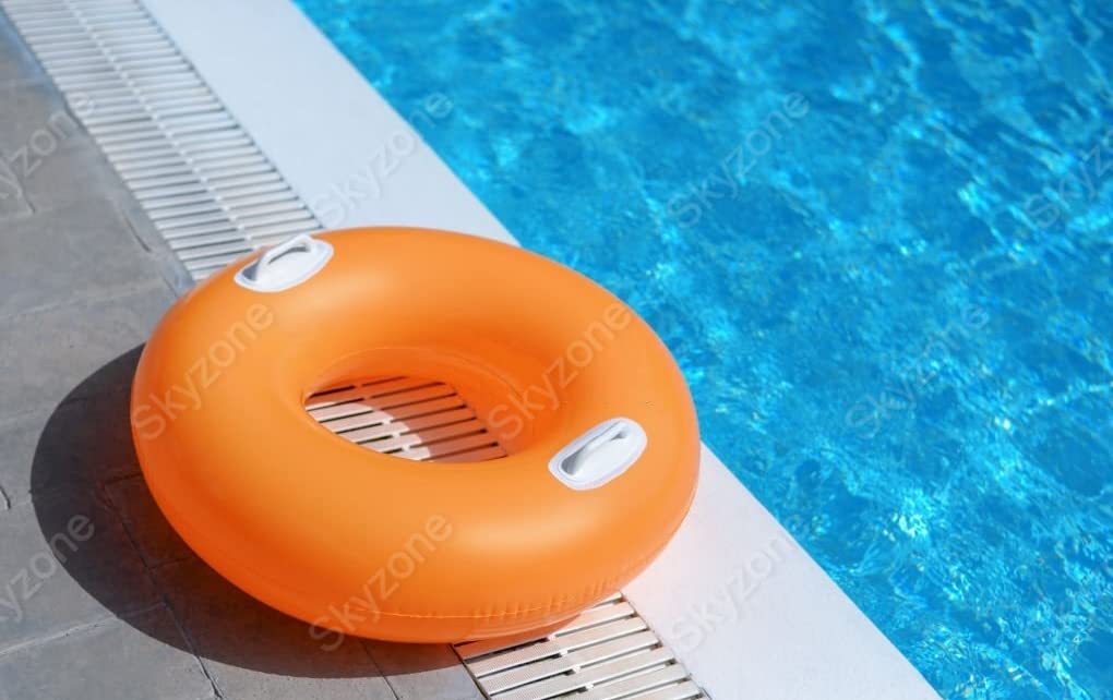 Skyzone Inflatable Pool Floats for Adult Children Kids Swim Ring Tube Toys for Swimming Pool Outdoor Beach Party (Multi Color)