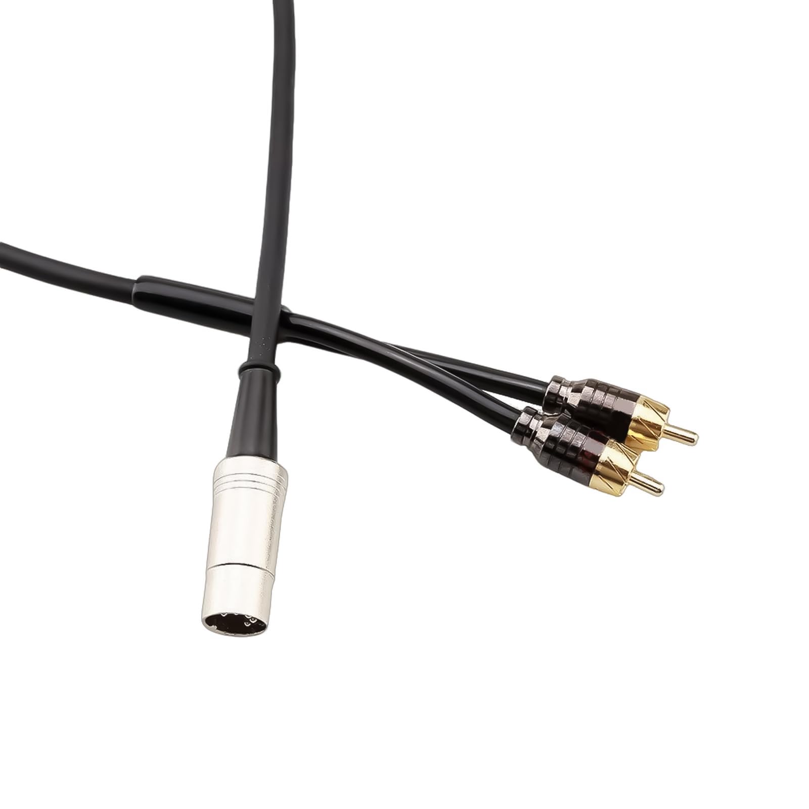Cavo adattatore audio da 5 pin DIN maschio a doppio maschio, suono ad alta fedeltà per sistemi stereo, 50 cm/100 cm/150 cm