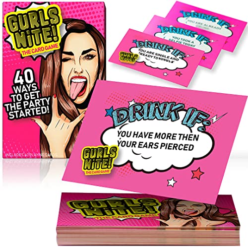 A3 Direct Gurls Nite Bachelorette Party Games - Fun Bachelorette Game With 40 Playing Cards - Hilarious Girls Night Games For Women & Bachelorette Party Favors #TOP2