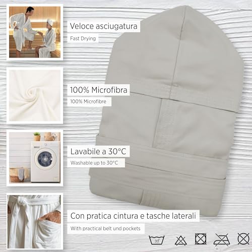 Albornoz de microfibra para ahorrar espacio en la mochila de deporte 4