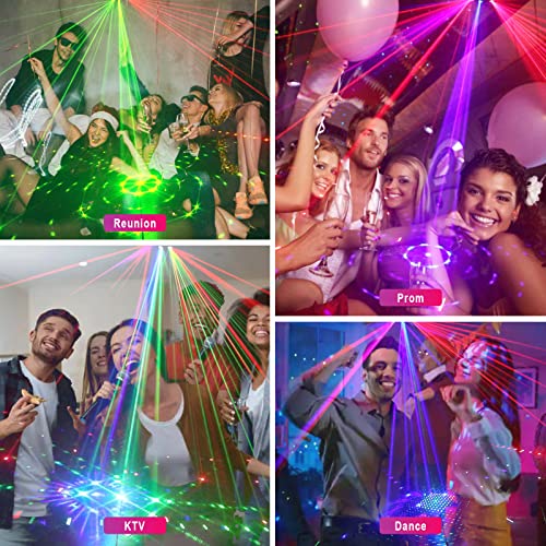 15 Lens Party Lights Dj Disco Light Rgbw Uv Strobe Lighting Effect Led Projector Sound Activated Ravelight Remote Control For Home Parties Karaoke Birthday Wedding Bar #TOP2