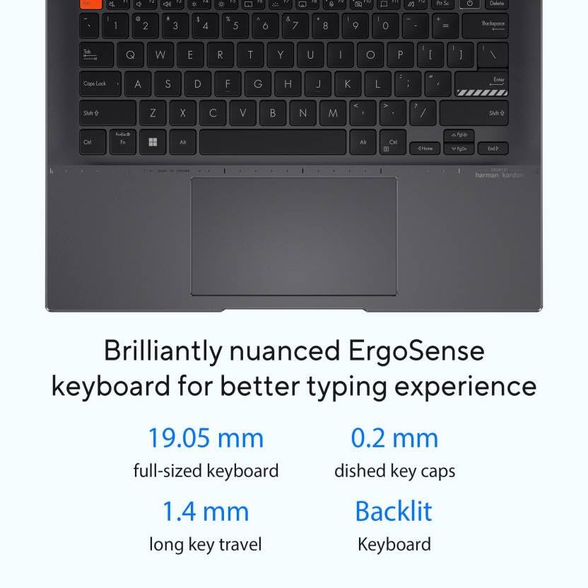 Image of ASUS Vivobook S14 OLED (2022) Intel EVO Core i5 12th Gen - (16 GB /512 GB SSD /Windows 11 Home) S3402ZA-KM502WS Thin and Light Laptop (14 Inch, Indie Black, 1.50 Kg, with MS Office)