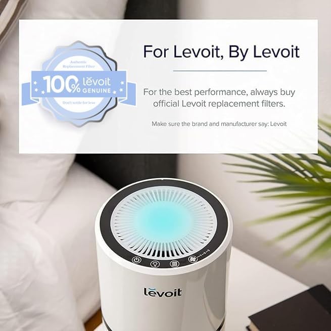 LEVOIT LV-H132 Replacement Filter, Genuine LV-H132-RF Air Purifier Filters, High-Efficiency Activated Carbon for Removal of Smoke, Odor, Allergens, Pollen, 1 Pack - Image 4