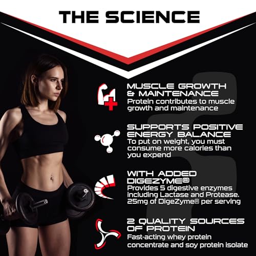 SCI-MX Total Mass - Advanced Muscle Mass Gainer Protein Powder - Muscle Growth & Weight Gain - Chocolate • 32g Protein + 478 Calories per Serving • 2kg - Image 5