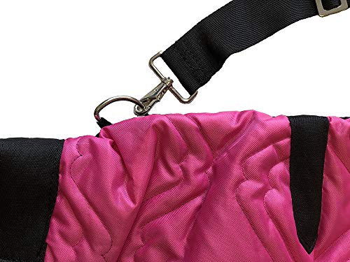 AJ Tack Wholesale Western Horse Saddle Carrier Cover Storage Travel Bag Padded Quilted Hot Pink - Thumbnail 3