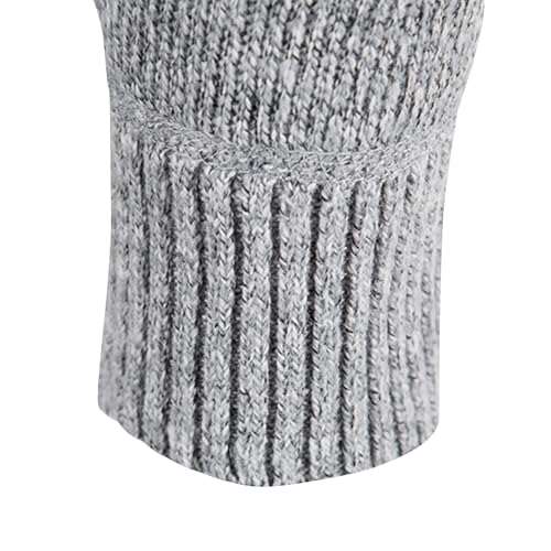 Men's Full Zip Cardigan Sweaters 2025 Thick Cable Knit High Neck Thermal Knitwear Long Sleeve Winter Warm Outerwear3