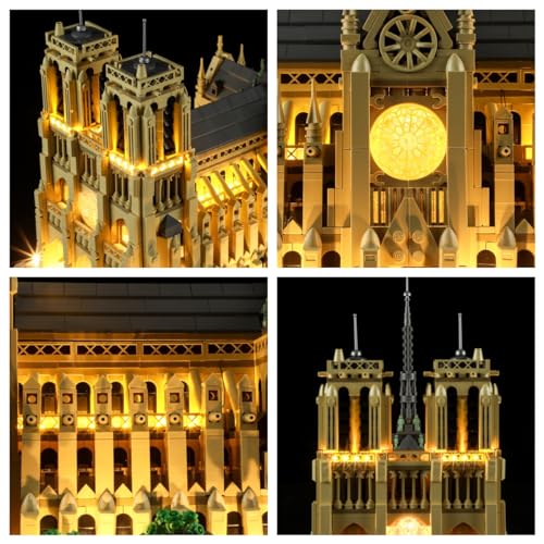Image of LIGHTAILING Light Set for Lego-21061 Notre-Dame de Paris - LED Lighting Set Compatible with Lego Building Blocks Model - Model Set Not Included