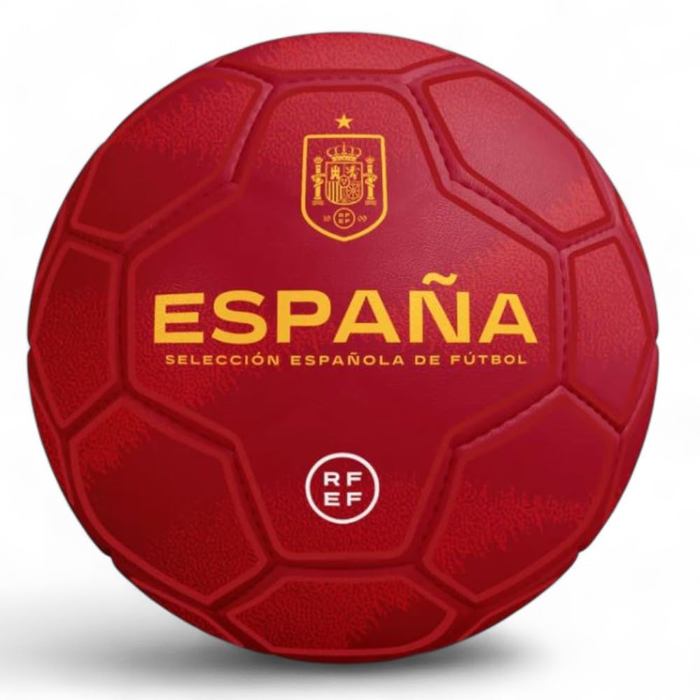 Champion's City Balón de Fútbol España | Tamaño Oficial 5 | Superficie Texturizada Antideslizante | Alta Resistencia para Entrenamiento | Uso Interior y Exterior | Diseño Deportivo Duradero - 3