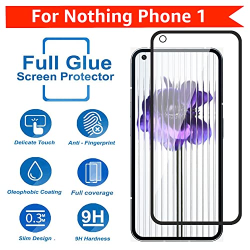 Image of POPIO Xtreme Series Pack of 2 Military-Grade Gorilla Tempered Glass for Nothing Phone 1 | 9H Hardness, Edge-to-Edge Coverage, Anti-Scratch