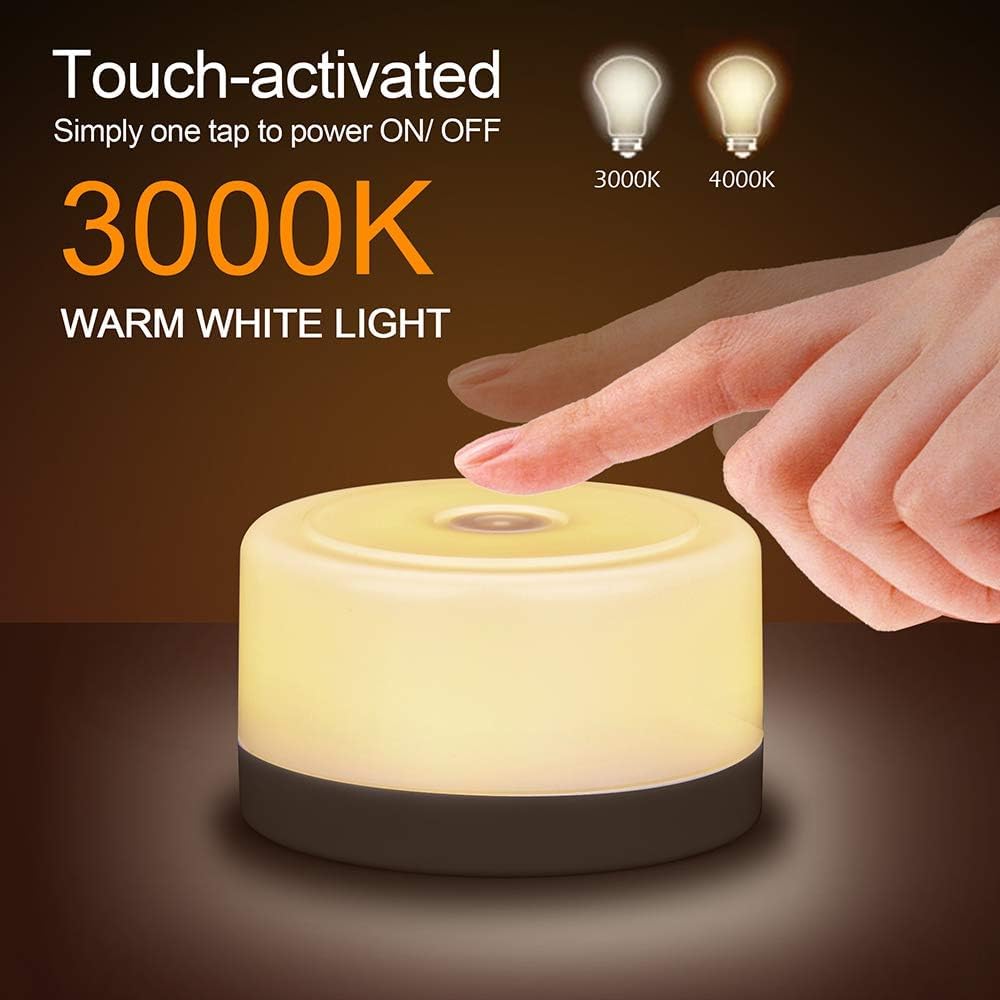 S SELDORAUK Baby Night Light,Dimmable Touch USB Rechargable Kids Lamp with Memory Sleep Aid, for Newborn Breastfeeding - Image 4