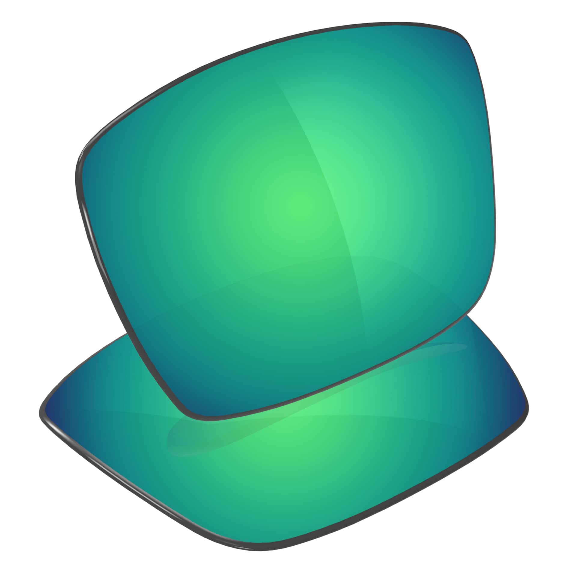 Galvanic Replacement Lenses for Oakley Crankshaft OO9239 Sunglasses - Jade Polarized