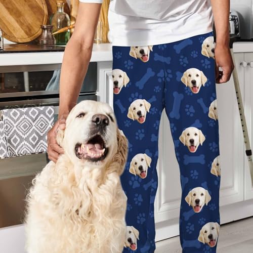 Custom Face Pajamas Bottom Personalized Men Pajamas Pants to Christmas Customize Face Sleep Pants4