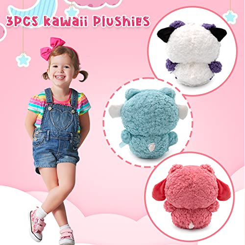 Maikerry 8" Plushies: Cinnamon, Kuroumi And My Melo Plush Toy, Cross-Dressed Panda Stuffed Animal Doll, Cute Cartoon Anime Plush Gift For Girls Teens Fans Birthday Decoration(3Pcs) #TOP5