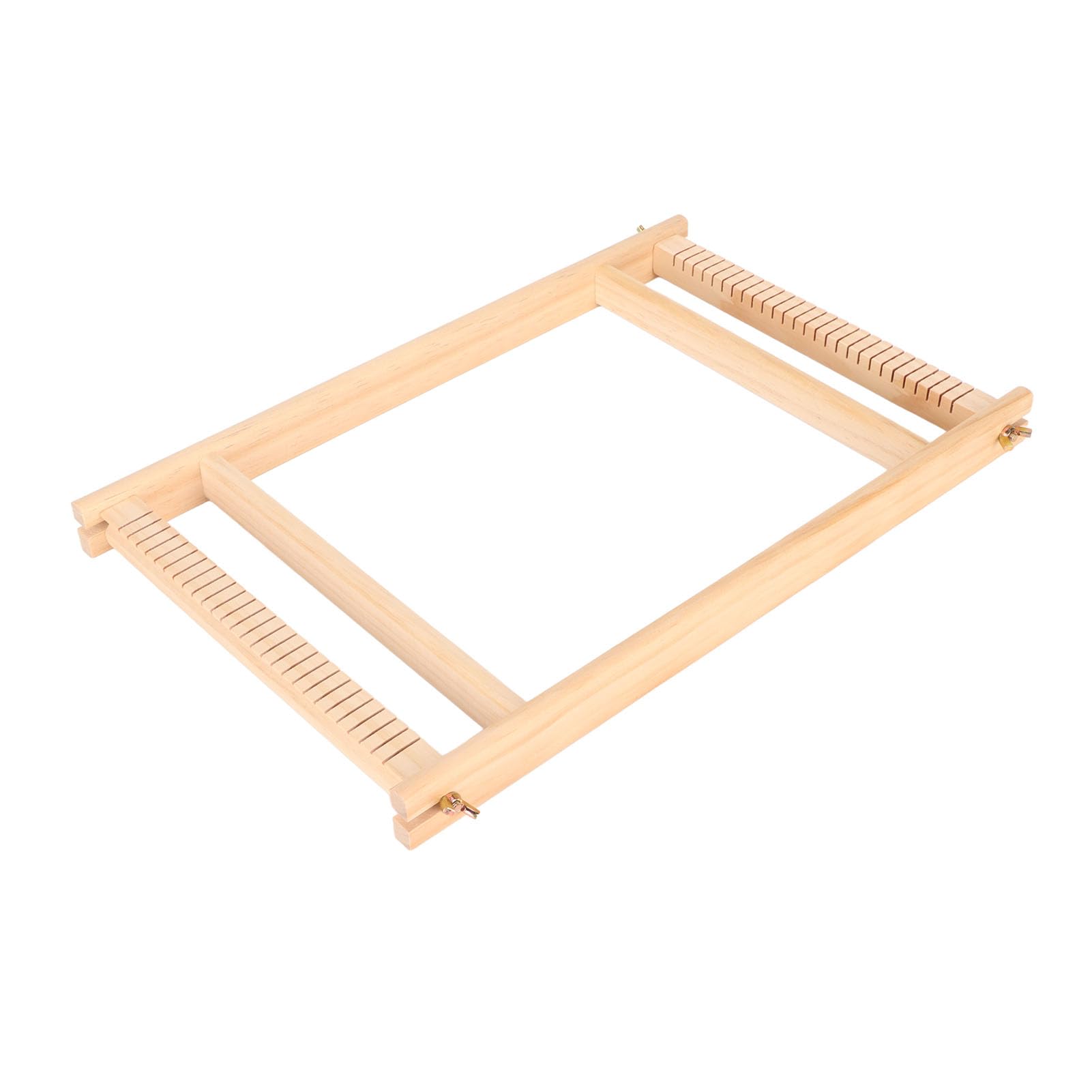 Mavaol Tessitura per bambini Funzionamento semplice Coordinazione occhio-mano Kit per tessitura di legno durevole con gomitolo di filato per bambini principianti