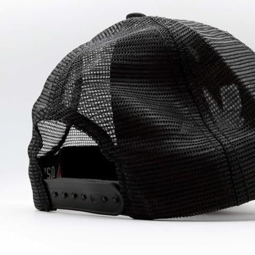 Boné Videogame Aba Curva, Preto, Bordado com Logo Símbolos, Tela Mesh Ajustável