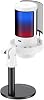 Havit Gamenote GK50 RGB Publisher Microphone - 24bit/192kHz - Cardioid - Noise Canceling - Type-C + 3.5mm - White