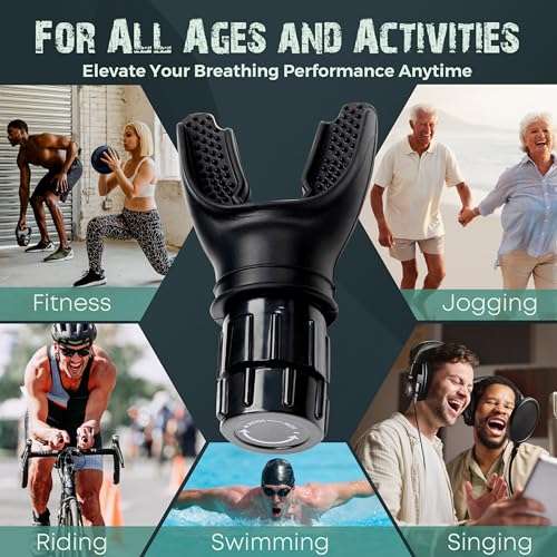 Bodyssey Breathing Enhancer | Premium Silicone Trainer | Boost Breathing Efficiency | Adjustable Resistance Levels | Compact, Portable, and Easy to Maintain