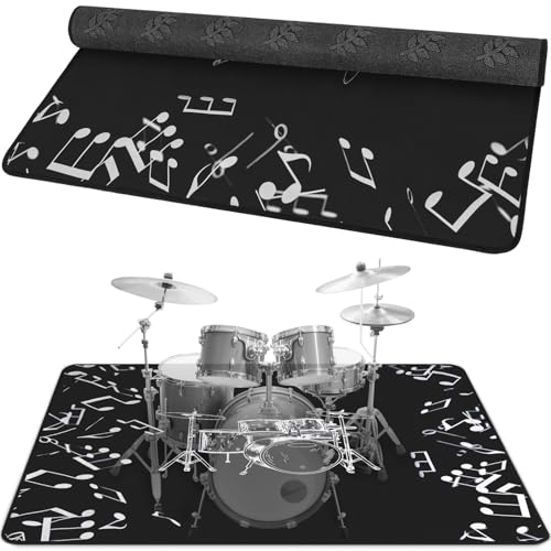 4Ft x 5.3Ft Drum Mat White