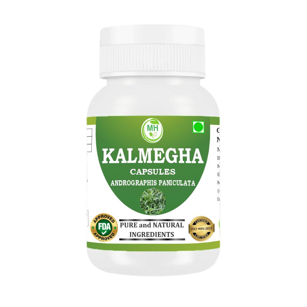 Kalmegha Capsules 500mg – 60 Count | 2 Pack | Vegetarian | Plant-Based | Herbal Supplement | No Artificial Additives | Gluten-Free | Organic (pack of 1) — Amazon image 4