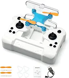Mini drone com voos de acrobacias fáceis e truques de 360° - Flyer perfeito para iniciantes, mini drone para crianças com LED e retenção de altitude e proteção de hélice, giros de 360°, para ambientes