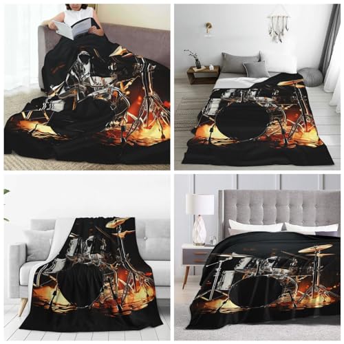 Couverture en micro polaire légère et durable pour lit et camping