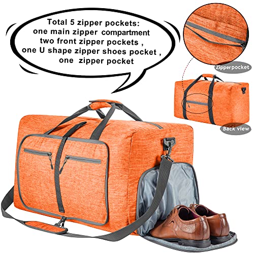Image of Vomgomfom 65L /85L /115L Foldable Travel Duffle Bag with Shoe Compartment