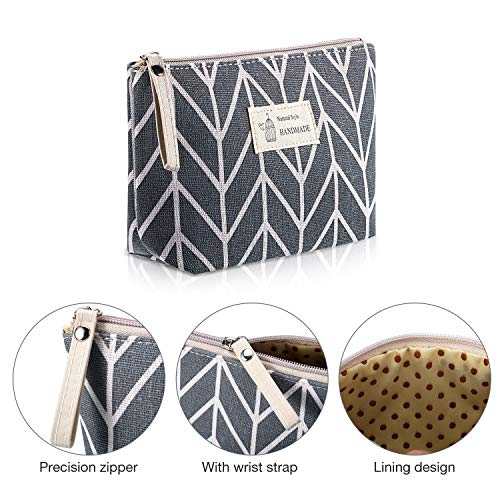 6 Pieces Canvas Cosmetic Bags Pouches for Purse with Zipper Printed Makeup Bag Multi Function Canvas Travel Pouch… - Image 5